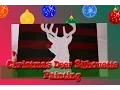 CHRISTMAS Deer Silhouette PAINTING - dramaticparrot