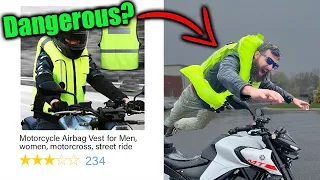 Testing Amazons stupidest Motorcycle Accessories is life saving