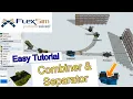 Combiner and Separator in Production Models with Flexsim