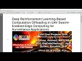 Deep Reinforcement Learning Based Computation Offloading in UAV Swarm Enabled Edge Computing for Sur