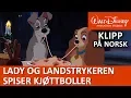 Download Lagu Lady og Landstrykeren spiser kjøttboller | Disneyklassiker Norge