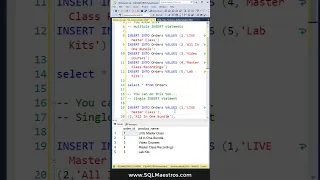 SQL Server INSERT Multiple Rows