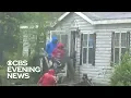 shows New Bern North Carolina submerged by sea water