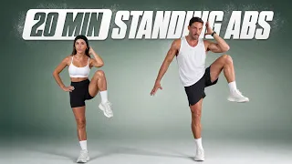 20 Min Standing Abs Workout - Six Pack Abs & Flat Stomach (No Equipment)