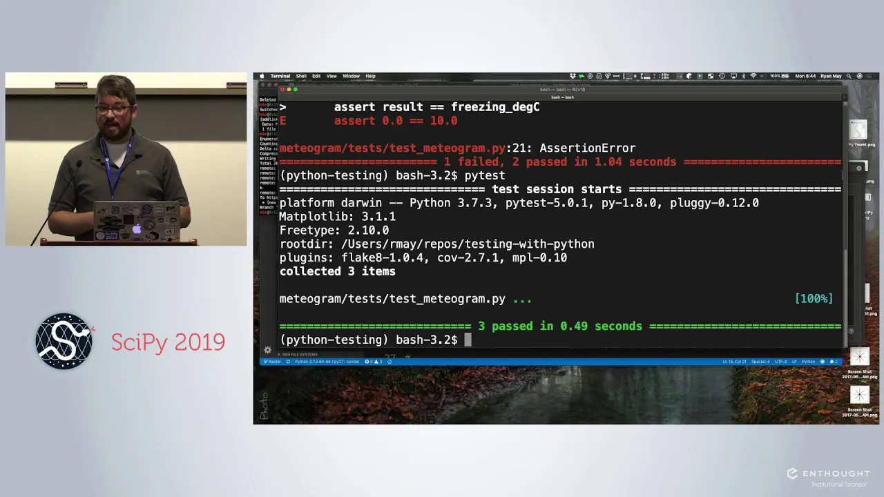 Testing your Python Code with PyTest | Scipy 2019 Tutorial | John Leeman, Ryan May