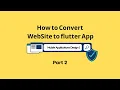 Convert Web Site to Flutter App part 2