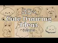 50 Cute Drawing Ideas Part-1 Aesthetic Drawing Ideas