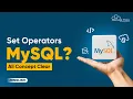 SQL Set Operators How to use set operators in MySQL in English