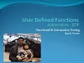 39 QTP User Defined Functions
