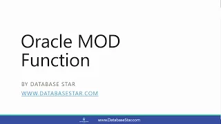 Oracle MOD Function
