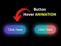 CSS Glow Effect Button Hover Animation Stylish Gradient Button Design