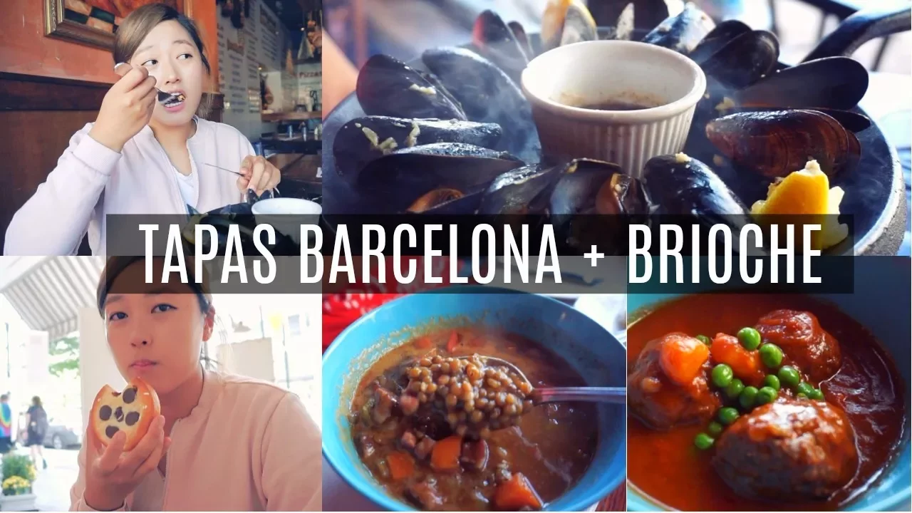 [ FoodVlog #10 ] Tapas Barcelona + Patisserie Coralie Brioche Mukbang