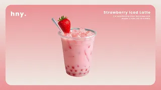 Strawberry Iced Latte 