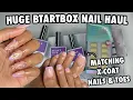 Download Lagu Huge BTARTBOX Nail Haul | Matching French Tip X-Coat Nails \u0026 Toes | Purple Brighter Pastel Nails 