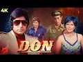 70s Classic Action Movie : DON (1978) Full Hindi Movie (4K) Amitabh Bachchan \u0026 Zeenat Aman | Pran