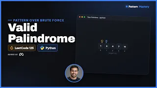 Valid Palindrome - LeetCode 125 Two Pointers Python