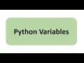 Python Variables