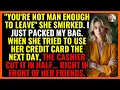 Download Lagu SILENT REVENGE: CREDIT CARD CUT IN FRONT OF HER FRIENDS!