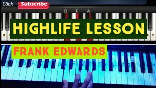 how to play highlife groove on piano the rain of miracles by frank edwards on keyboard