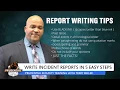 Training Time With Terry - Write Incident Reports in Five Easy Steps