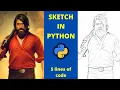 Sketch using python Convert Photo to Sketch Drawing using PYTHON PROGRAMMING