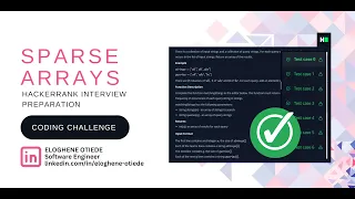 SOLVED EXPLAINED - Sparse Arrays JavaScript Data Structures Algorithm