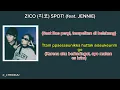 Lagu ZICO (지코) SPOT! (feat. JENNIE) (LIRIK LAGU DAN TERJEMAHAN BHS INDONESIA) (EASY LYRIC)