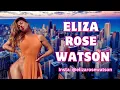 Eliza Rose Watson British Fitness Model Social Media Influencer Bio Wiki Age Height Lifestyle