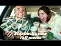 Trying EVERYTHING on the new Starbucks fall menu