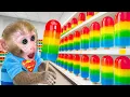 Lagu Monkey Baby Bon Bon in the Room Cleaning Challengeand goes to the toilet | Bon Bon Indonesian
