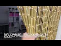 Bamboo Beaded Curtain Fiji Door Beads ShopWildThings com Sustainable Green Home and Office Decor