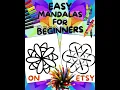Mandala Coloring Book PDF Instant Download Easy Coloring Pages Easy Mandala