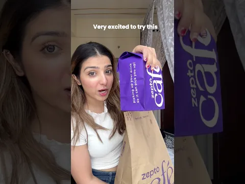 Trying *Zepto Cafe* food😍@Jagritikhuranalife | #relatable