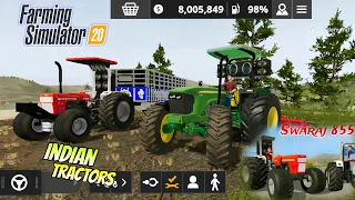 fs 20 indian tractor mod gameplay p 1 cultivate u0026 harvesting indian farming tools fs20