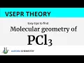 Molecular geometry of PCl3 Phosphorus trichloride by VSEPR THEORY