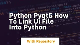 Python pyqt5 how to link ui file into python