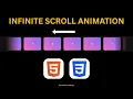 How to create an infinite horizontal scroll animation scroll animation css