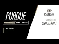 Data Mining 06 - Unit 2 Part 1 Purdue University