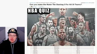 TRYING TO NAME EVERY NBA TEAMS STARTING 5 QUIZ