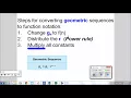 Converting from sequence to function notation