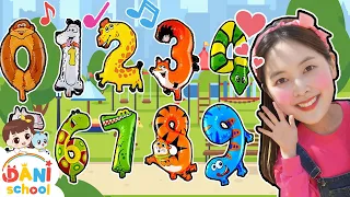 [DANI SCHOOL] Dani's number balloon is hidden. hide and seek, number game