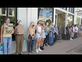 Memorial demonstration downtown SLO