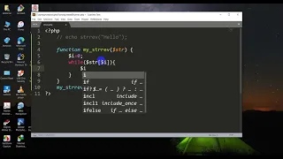 Reverse String without built in function in php
