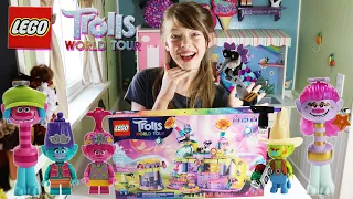 Lego Trolls Vibe City Concert 41258 Fun Kid Unboxing & Build with Melody!