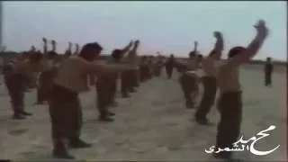 صدام حسين يتفقد الحرس الجمهوري حصريا