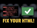 How to Validate HTML Code Online W3C Validator Tutorial Step by Step