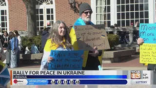 UI students, staff rallying for peace as war in Ukraine enters fourth year