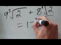 Math 20-1 Final Review - Radicals Ch 5