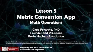 Lesson 5 Metric Conversion App Tutorial