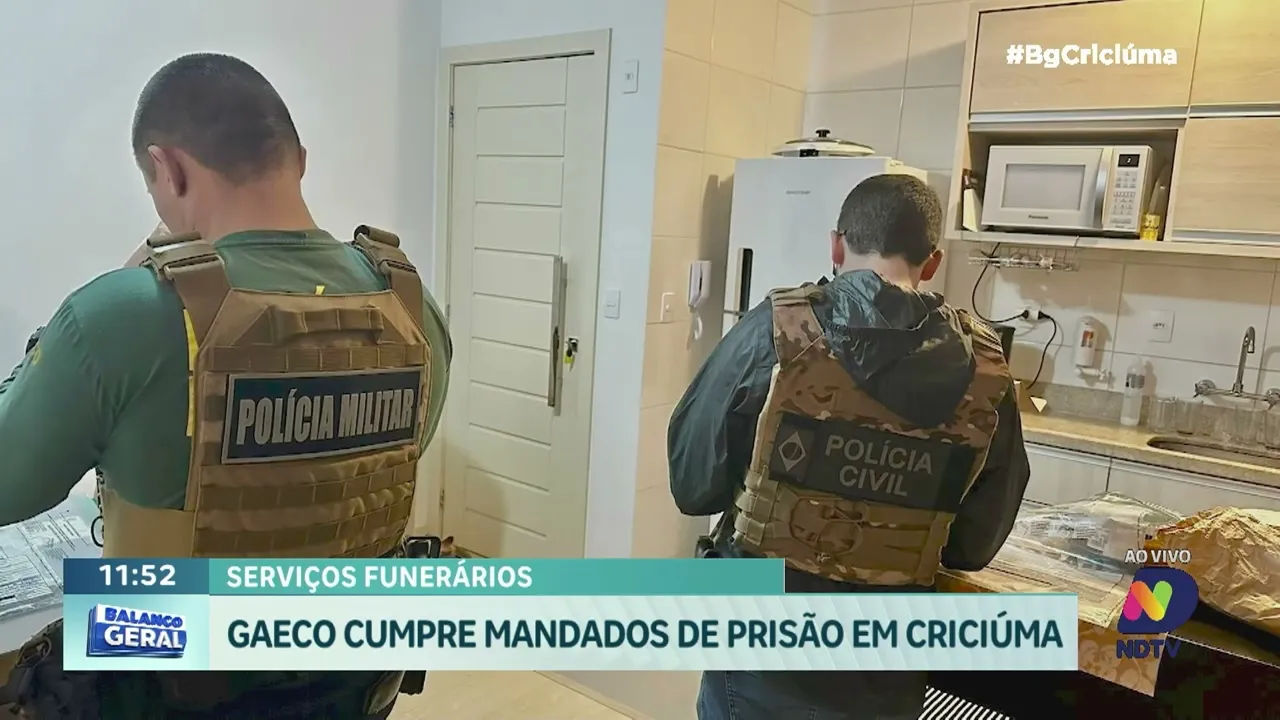 GAECO cumpre mandados de prisão em operação sobre serviços funerários